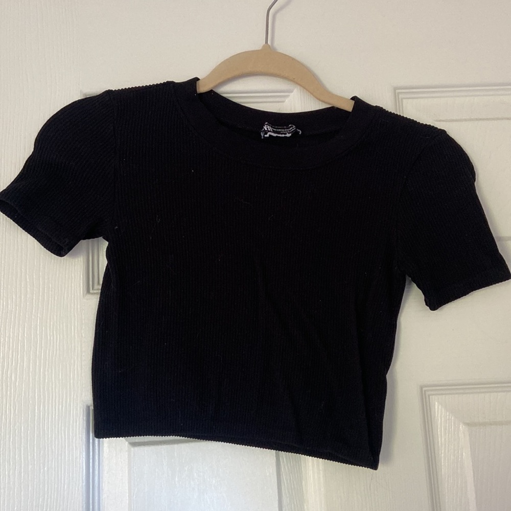 SET OF 3 | Zara Cropped & Ribbed T-Shirts, size XS